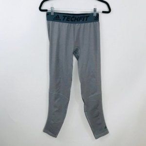 Adidas Techfit Compression Tights Gray Men New
